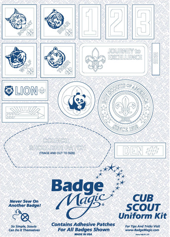 1 Badge Magic 3 Pack cut to Fit Freestyle Double Sided Adhesive
